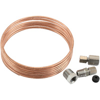 Aeroflow Complete 1/8" Diameter Copper Tubing Kit with Stainless Steel Fittings
