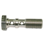Aeroflow Stainless Steel Double Banjo Bolt 7/16"-20 x 30mm Brake AF305-04