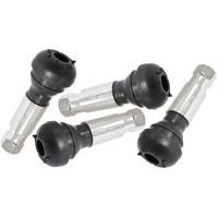 Aeroflow Rubber Pull-Thru Valve Stems Chrome 4 Pack 7/16" Hole AF3060-0008