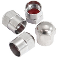 Aeroflow Replacement Valve Caps Chrome 4 Pack suits Valve Stems AF3060-0018