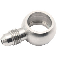 Aeroflow Stainless Steel Short Banjo to Male AN -4AN - 14mm (9/16") to -3AN Male