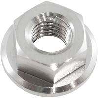 Aeroflow M6 x 1.00mm Titanium 6 Point Hex Nut - Natural Finish, Sold Single