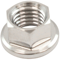 Aeroflow 5/16" Titanium Hex Nut Natural Finish Single