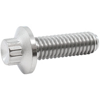 Aeroflow 5/16-18", UHL 1" Titanium Bolt to Suit Beadlocks - 12 Point Large Head, Natural Finish, Sold Single