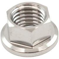 Aeroflow 3/8" Titanium Hex Nut Natural Finish Sold Single