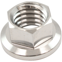 Aeroflow 7/16" Titanium Hex Nut Natural Finish Sold Single