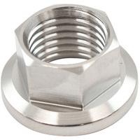 Aeroflow 7/16" Titanium Hex Nut Natural Finish Sold Single