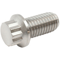 Aeroflow 1/2-13" UHL 1" Titanium Bolt 12 Point Head Natural Finish Single