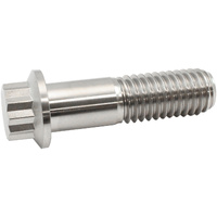 Aeroflow 1/2-13" UHL 1-3/4" Titanium Bolt 12 Point Head Natural Finish Single