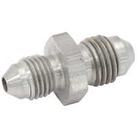 Aeroflow Stainless Steel Male Flare Stepped Union Fitting Male -4AN to Male -3AN