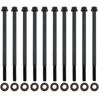 Aeroflow GM LS Intake Bolts 12 Point Head Pack of 10 Black Finish