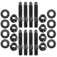 Aeroflow Universal Valve Cover Stud Kit 1/4-20" x 1.50" Black 8 Pack AF37-1500