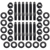 Aeroflow Universal Valve Cover Stud Kit 1/4-20" x 1.50" Black 12 Pack AF37-1501