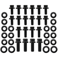 Aeroflow Holden V8 253 304 308 Oil Pan Bolt Kit 12pt Black 8740 AF37-2365