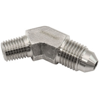 Aeroflow Stainless Steel 45° NPT Male to Male -3AN 1/16" NPT Fitting