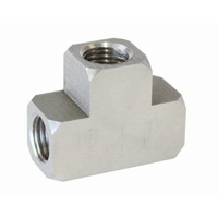 AF385 - S.S FEMALE TEE 3/8"-24 INVERTE