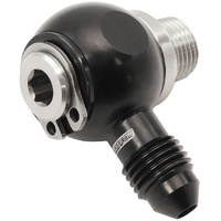 Aeroflow NPT to AN Banjo - Stainless Steel 1/8" NPT to -3AN Aluminium Banjo