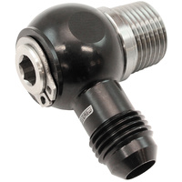 Aeroflow NPT to AN Banjo - Stainless Steel 3/8" NPT to -6AN Aluminium Banjo