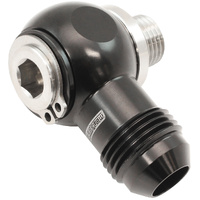 Aeroflow NPT to AN Banjo - Stainless Steel 1/4" NPT to -8AN Aluminium Banjo