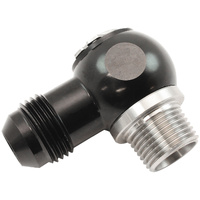Aeroflow NPT to AN Banjo - Stainless Steel 3/8" NPT to -8AN Aluminium Banjo