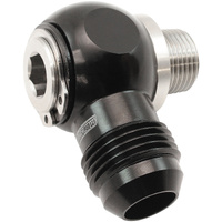 Aeroflow NPT to AN Banjo - Stainless Steel 3/8" NPT to -10AN Aluminium Banjo