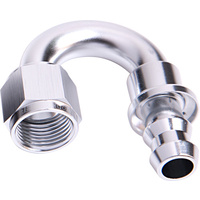 AF406-06S - 180 DEG PUSH LOCK END -6AN