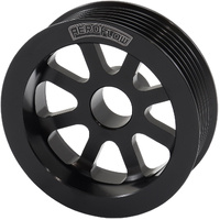 Aeroflow Oversized Alternator Pulley - Mitsubishi 4G63 - 3" Diameter, Black Finish