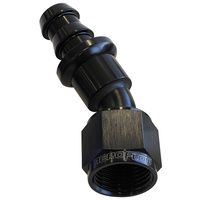 AF417-08BLK - 30 DEG PUSH LOCK END -8AN