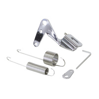 Aeroflow Stainless Steel Throttle Cable Bracket Chrome With Return Spring