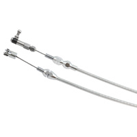 Aeroflow HD Universal Throttle Cable 36" Silver Cover Chrome Ends AF42-1201C