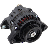 Aeroflow 130 AMP High Output Direct Fit Alternator - Black Finish - Suit Nissan SR20