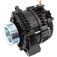 Aeroflow GM LS High Output Alternator - Black Finish 185 amp Rating