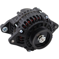 Aeroflow 130 AMP High Output Direct Fit Alternator - Black Finish - Suit Mazda 13B Series 6, 7 and 8
