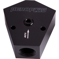 AF451-10BLK - FUEL BLOCK 1/2 - 1/2 IN - OUT