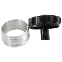 AF460-32-RV-BLK - 2" ALUM WELD BUNG AND CAP