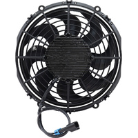 Aeroflow 10" Brushless Electric Fan, Pusher Type with Curved Blades - 1500 CFM Rating. Non Reversable