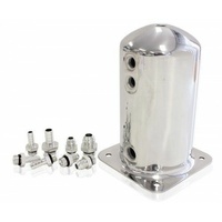 Aeroflow 2.5 Litre Spun Allow Surge Tank With Fittings Polished AF49-1016