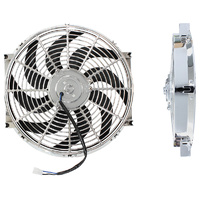 AF49-1027 - 14" CURVED BLADE CHROME FAN