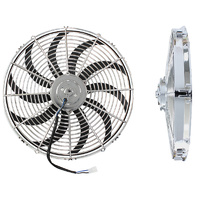 AF49-1028 - 16" CURVED BLADE CHROME FAN