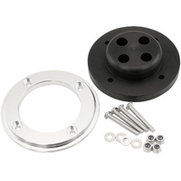 Aeroflow Ignition Wire Firewall Grommet 4 Cylinder Kit 8.5mm Silver Face