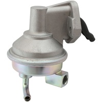 Aeroflow Small Block Chev Mechanical Fuel Pump No Vapor Return, Zinc Plate Silver Finish