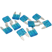 Aeroflow 15 AMP Mini Blade Fuses â€“ 10 Pack - Blue Body Colour