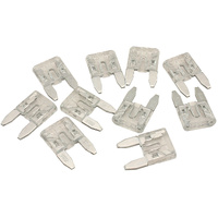 Aeroflow 25 AMP Mini Blade Fuses â€“ 10 Pack - Clear Body Colour