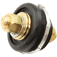 Aeroflow Thru Frame Electrical Bulkhead Terminal - Black - Battery Negative Earth, Sold Individually