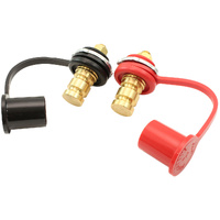Aeroflow Remote Battery Junction Terminal Kit - Sold As a Pair Negative (Black) and Positive (Red)