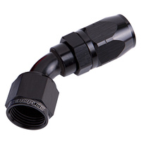 AF502-04BLK - ALLOY 45 DEG HOSE END -4AN