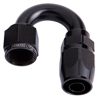 AF506-08BLK - ALLOY 180 DEG HOSE END -8AN