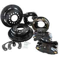 Aeroflow Ford 9" Rear Disc Brake Kit with Internal Handbrake Shoes