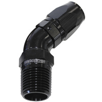 AF528-08-08BLK - Male 1/2 NPT 45 Deg to -8 Hose