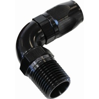 AF529-08-04BLK - Male 1/4 NPT 90 Deg to -8 Hose